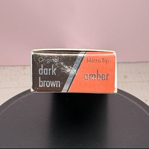 Stila Stay All Day Dual Eyeliner-Origina/Micro (Drk Brwn & Amber) NIB .033 oz - Picture 3 of 4